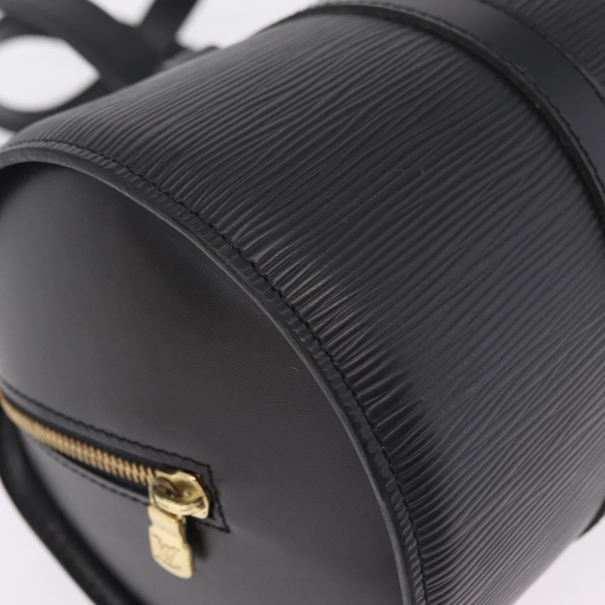 Louis Vuitton Soufflot Epi Leather, Black, Leather, Tote Bag