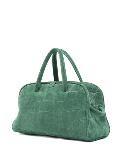 Jacquemus Le Petit Turismo Suede, GREEN, SUEDE, Handbag