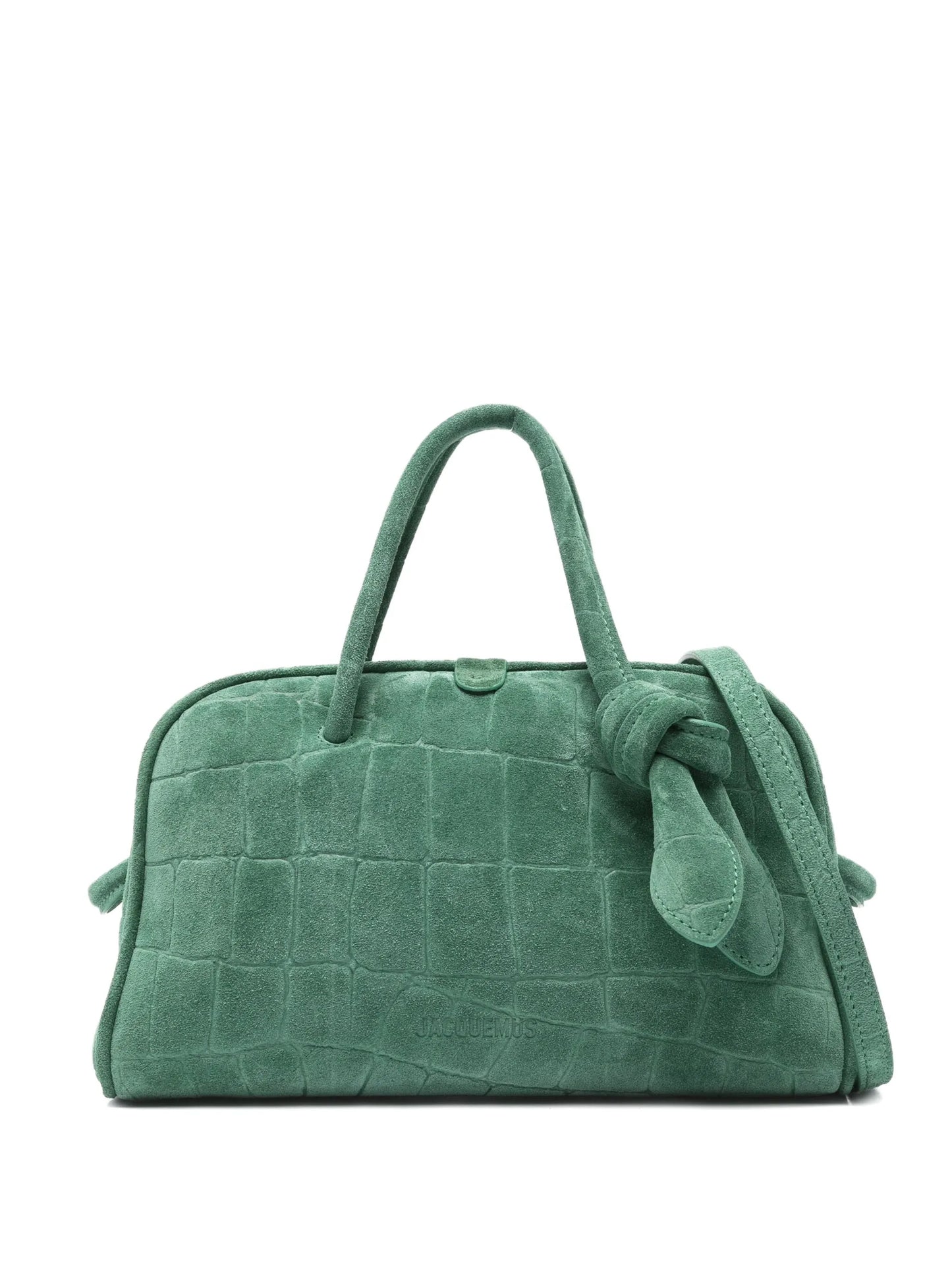 Jacquemus Le Petit Turismo Suede, GREEN, SUEDE, Handbag