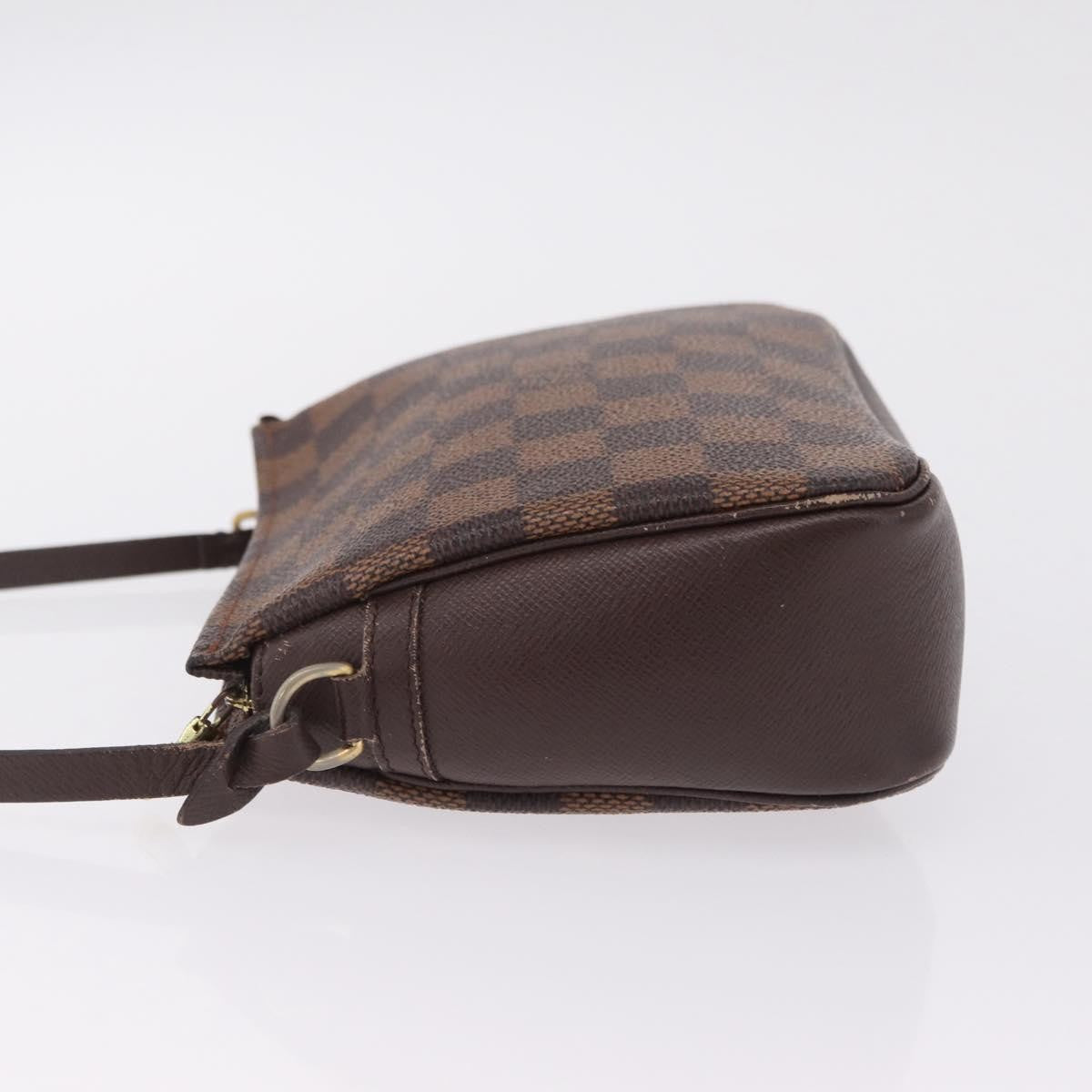 Louis Vuitton Trousse Make Up Damier, Brown, Canvas, Clutch