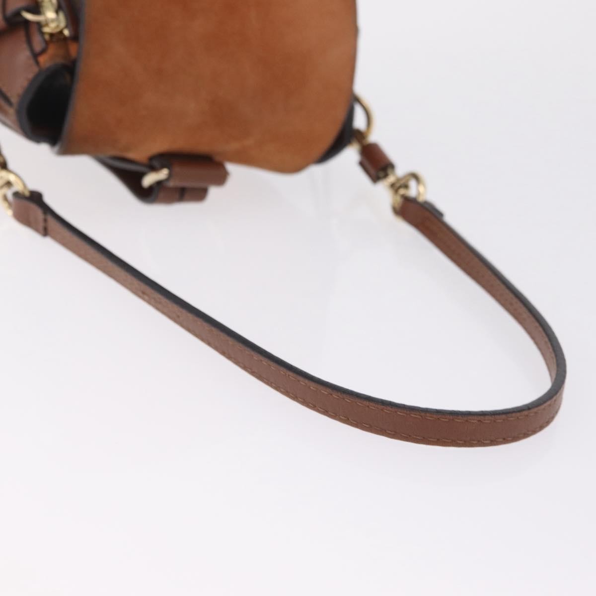 Chloe Faye Quilted Leather, Brown, Leather, Shoulder Bag