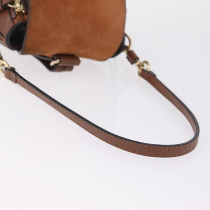 Chloe Faye Quilted Leather, Brown, Leather, Shoulder Bag