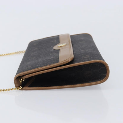 Christian Dior Vintage Honeycomb Canvas, Black, Canvas, Shoulder Bag