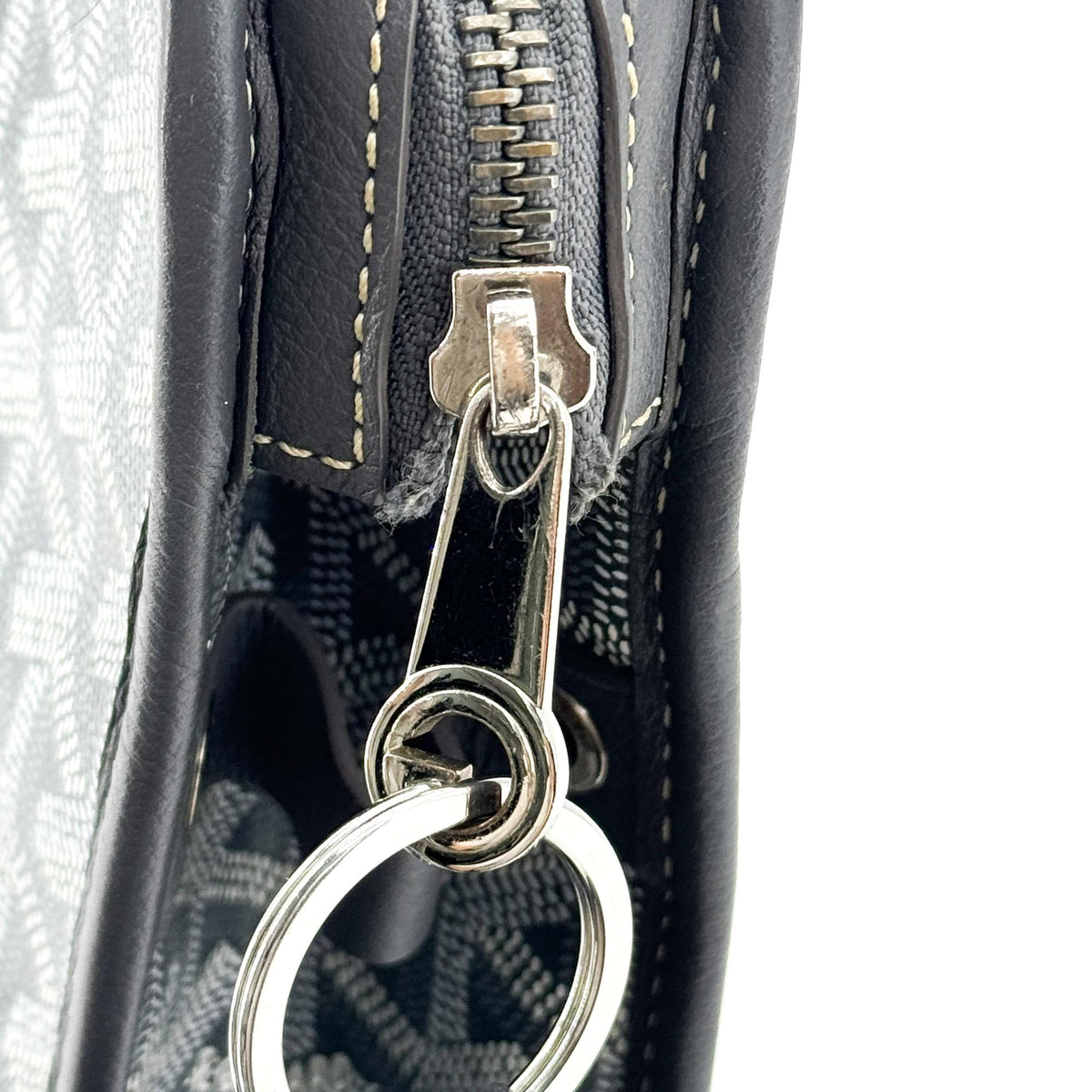 Goyard Jouvence Toiletry Coated Canvas, Black, Canvas, Clutch