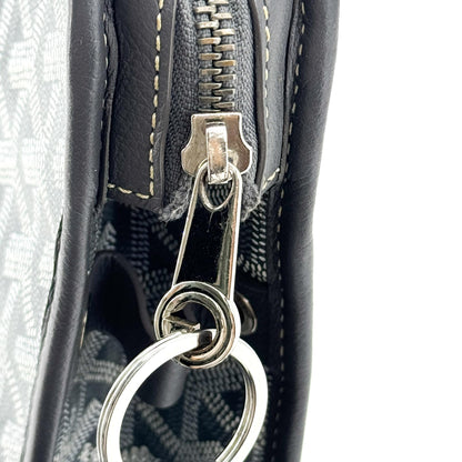 Goyard Jouvence Toiletry Coated Canvas, Black, Canvas, Clutch