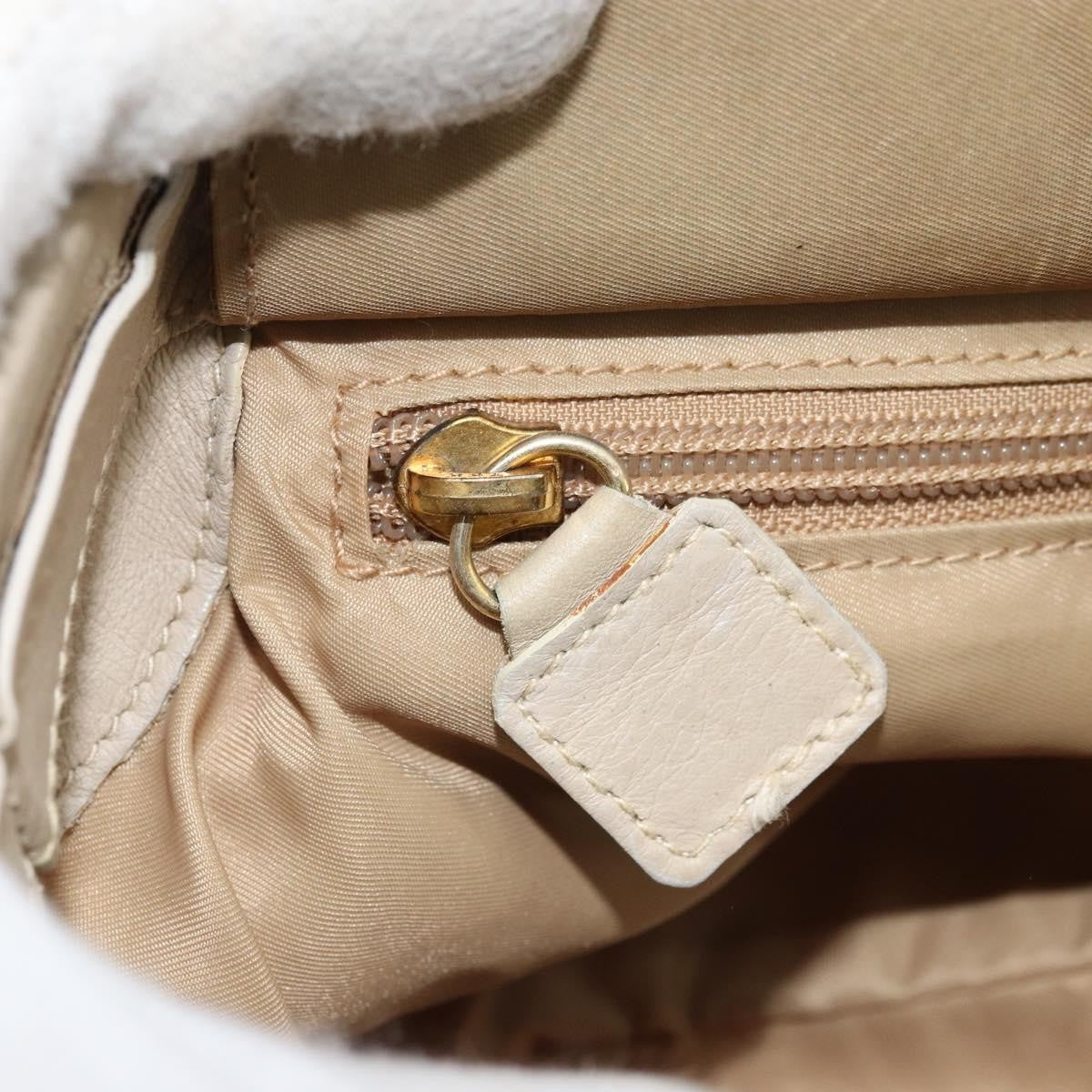 Celine Handbag Nylon, Beige, Nylon, Handbag
