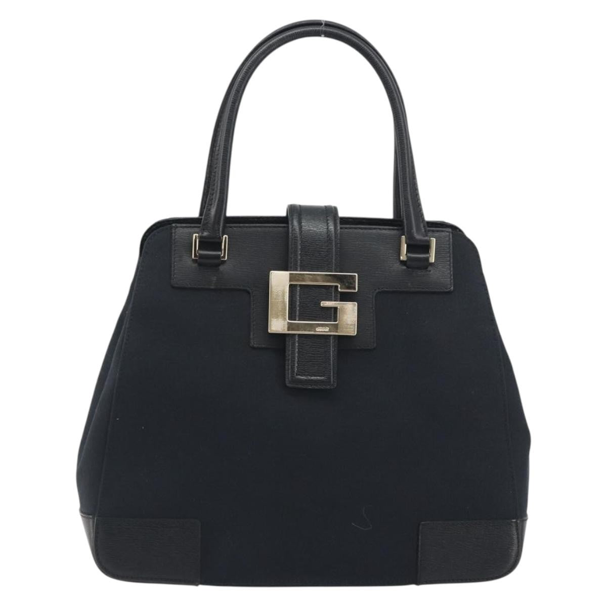 Gucci Vintage G Hobo GG Canvas and Leather, Black, Canvas, Shoulder Bag