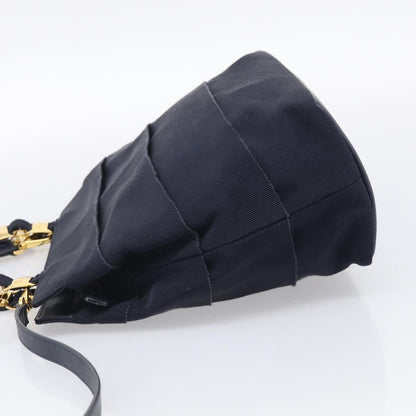 Salvatore Ferragamo Vala Canvas, Navy, Canvas, Shoulder Bag