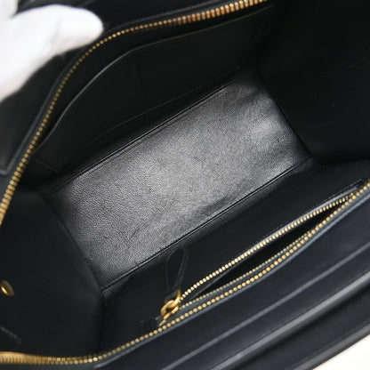Celine Tricolor Shoulder Luggage Leather, Multicolour, Leather, Tote Bag