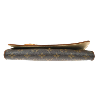 Louis Vuitton Twin Monogram Canvas, Brown, Canvas, Clutch