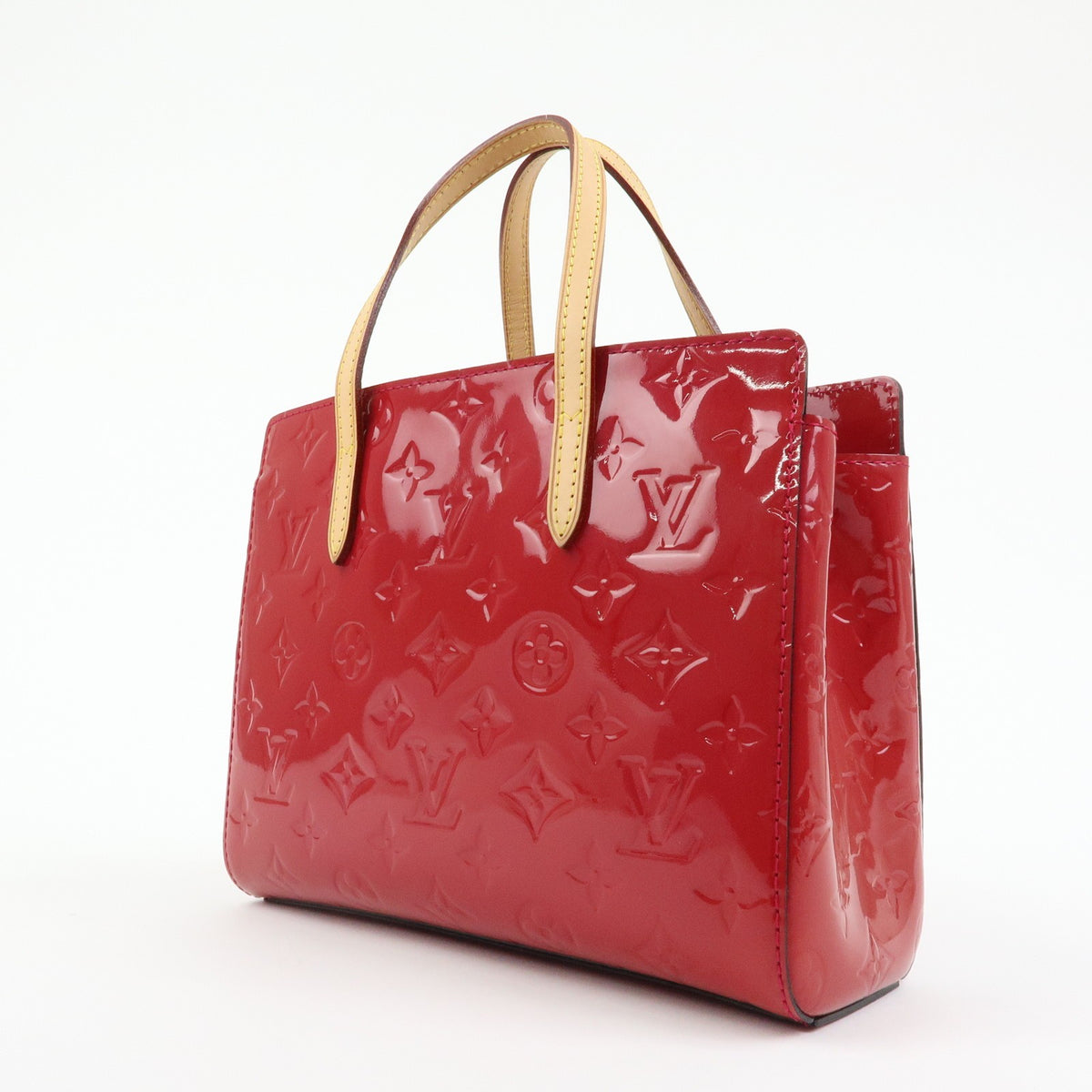 Louis Vuitton Catalina Monogram Vernis, Red, Patent Leather, Handbag