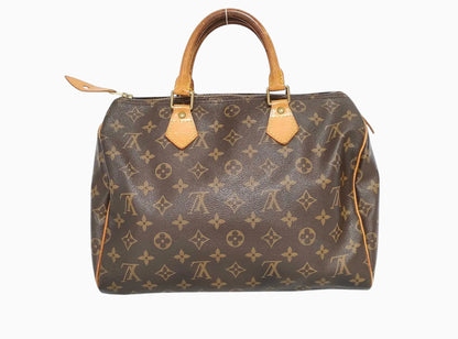 Louis Vuitton Speedy Monogram Canvas, Brown, Canvas, Handbag