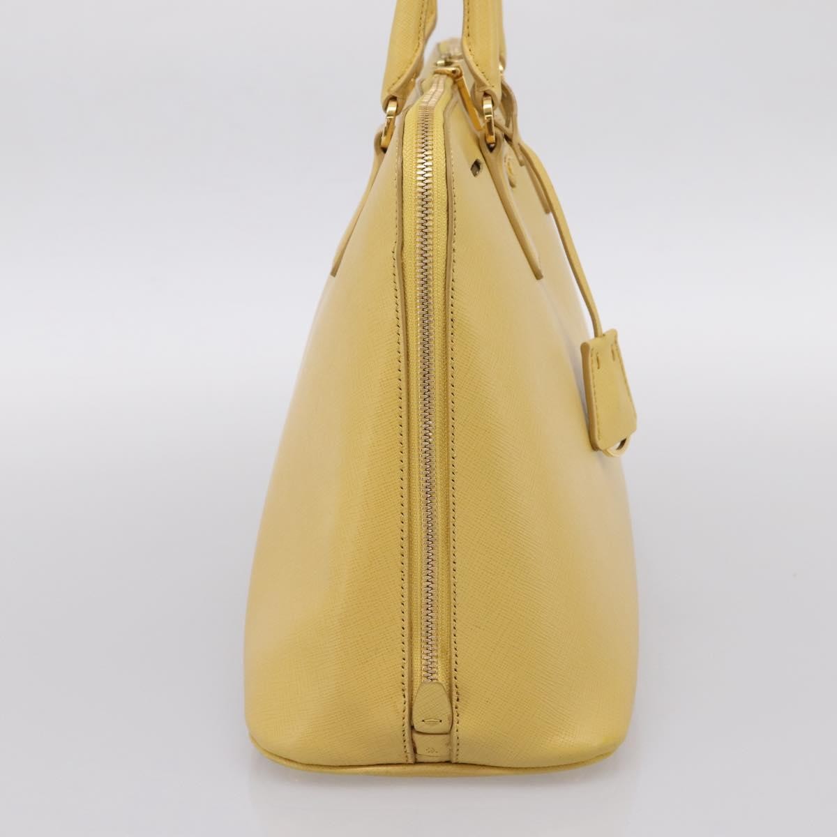 Prada Promenade Saffiano Leather, Yellow, Leather, Handbag