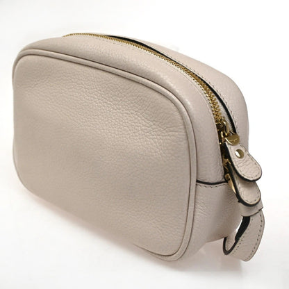 Salvatore Ferragamo City Camera Leather, White, Leather, Handbag