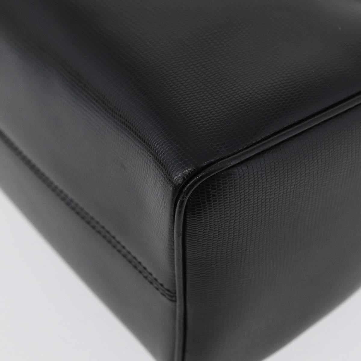 Celine Circle Logo Leather, Black, Leather, Shoulder Bag