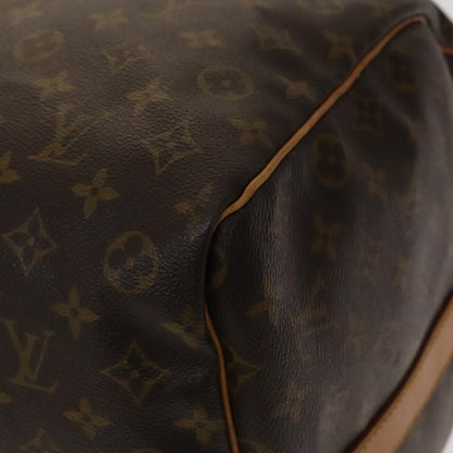 Louis Vuitton Keepall Bag Monogram Canvas, BROWN, CANVAS, Travel bag