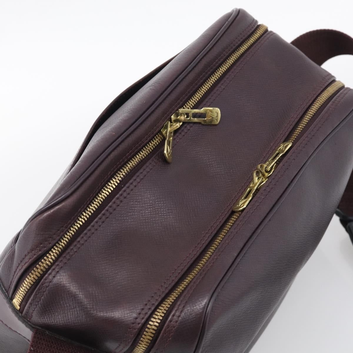 Louis Vuitton Reporter Taiga Leather, Burgundy, Leather, Shoulder Bag