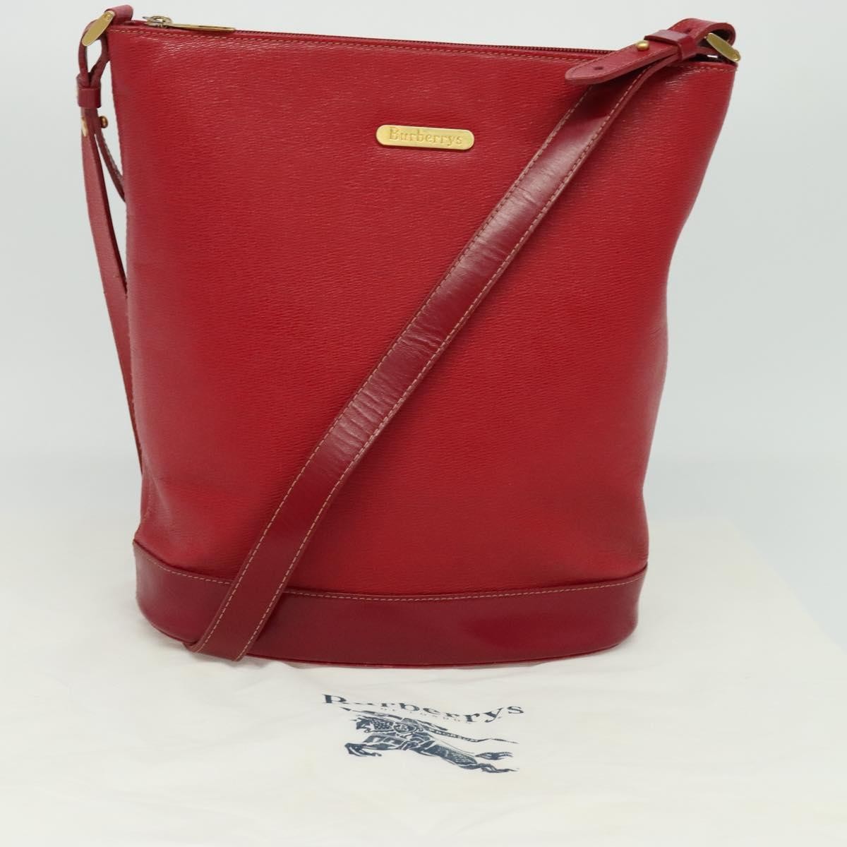 Burberry Vintage Leather, Red, Leather, Shoulder Bag