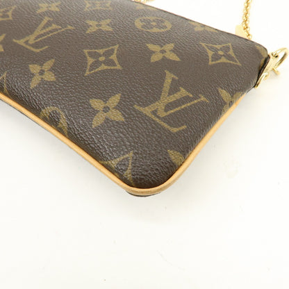 Louis Vuitton Milla Pochette Monogram Canvas, Brown, Canvas, Clutch