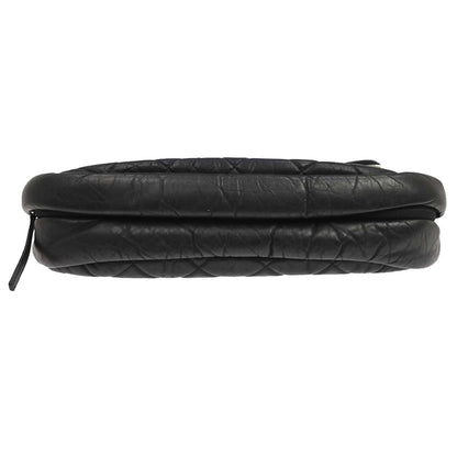 Chanel Expandable Flap Messenger Quilted Aged Calfskin, Black, Leather, Shoulder Bag