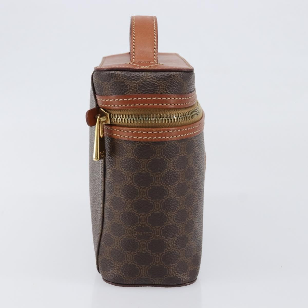 Celine Macadam Vanity Canvas, Brown, Canvas, Clutch