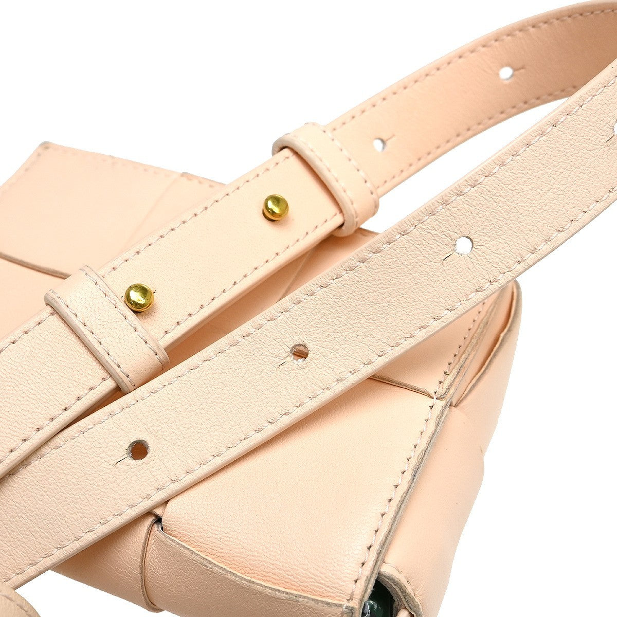 Bottega Veneta Candy Cassette Maxi Intrecciato Leather, Pink, Leather, Crossbody Bag