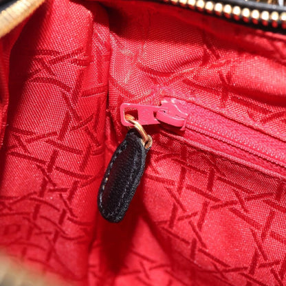 Christian Dior Vintage Lady Dior Cannage Quilt Lambskin, Black, Leather, Handbag
