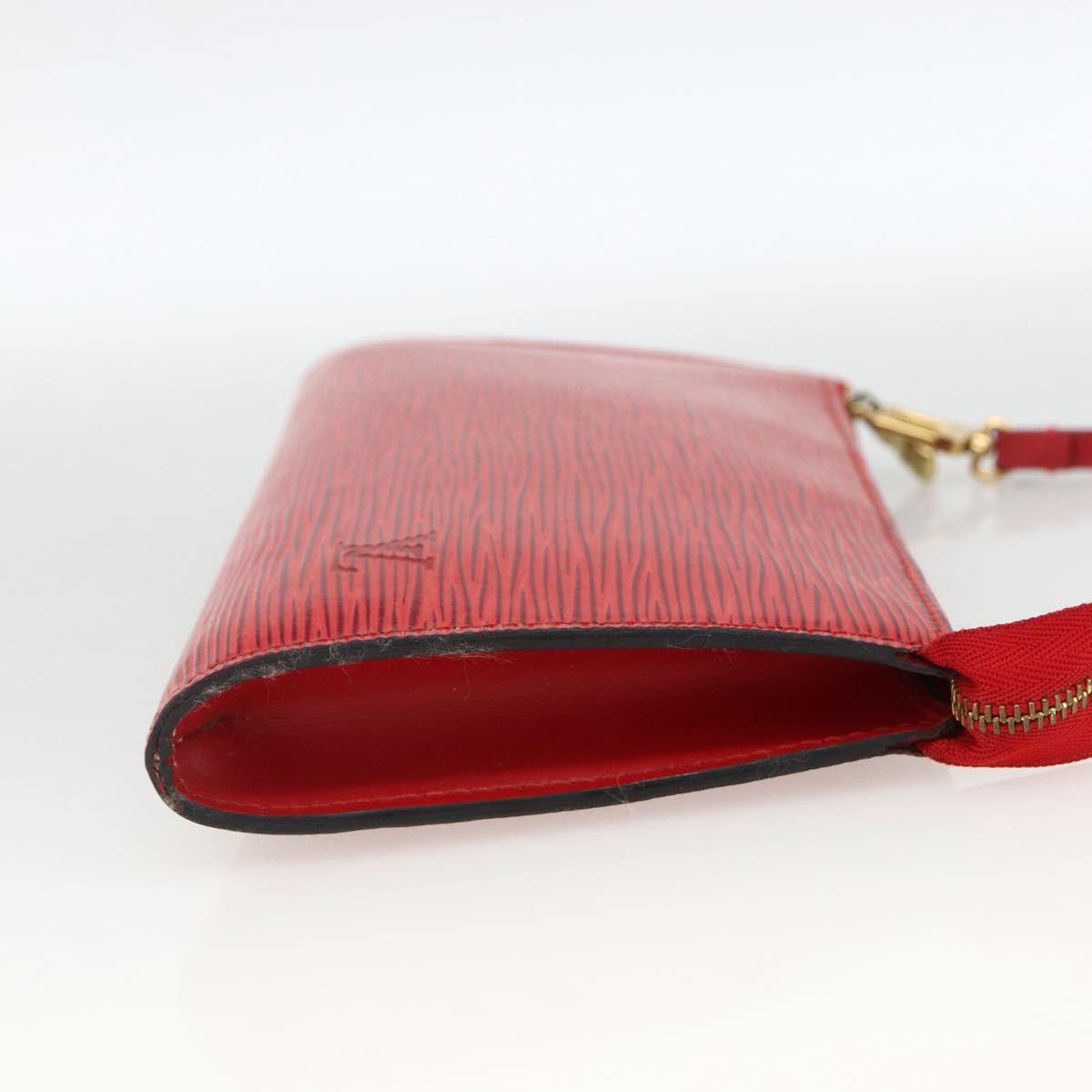 Louis Vuitton Pochette Accessoires Epi Leather, Red, Leather, Clutch