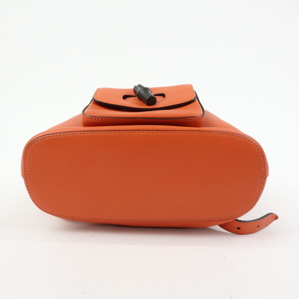 Gucci Bamboo Tassel Leather, Orange, Leather, Backpack