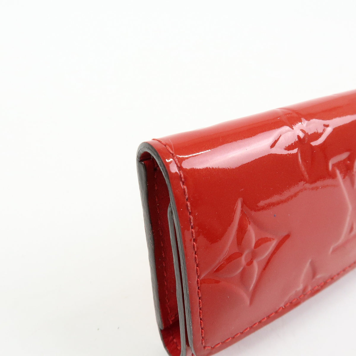 Louis Vuitton Multiclés 4 Cuir verni, Red, Patent Leather, Wallet