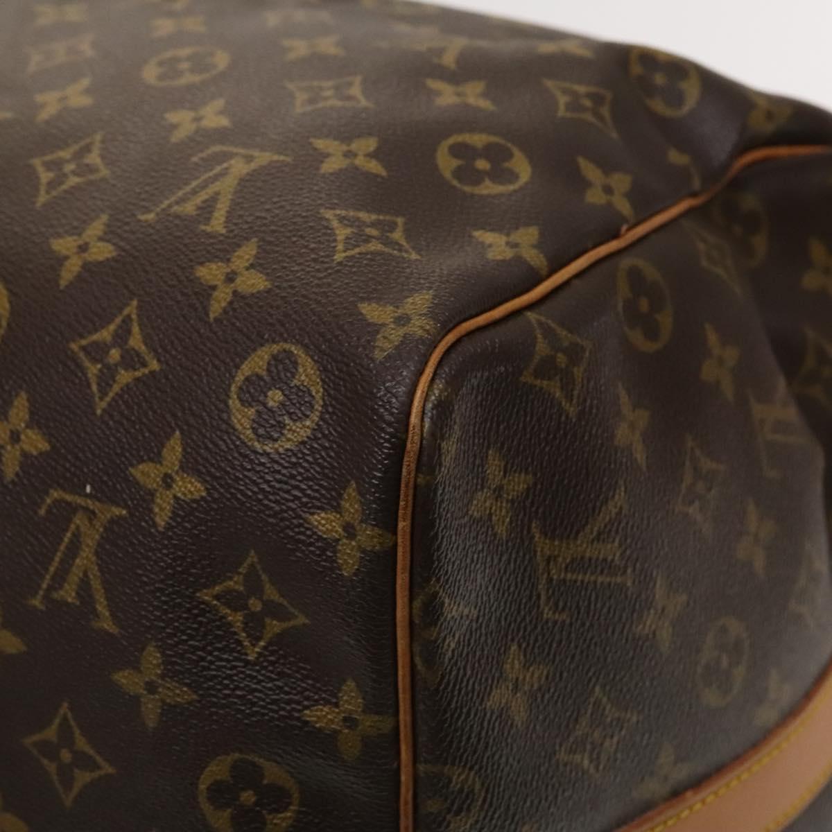 Louis Vuitton Keepall Bag Monogram Canvas, BROWN, CANVAS, Travel bag