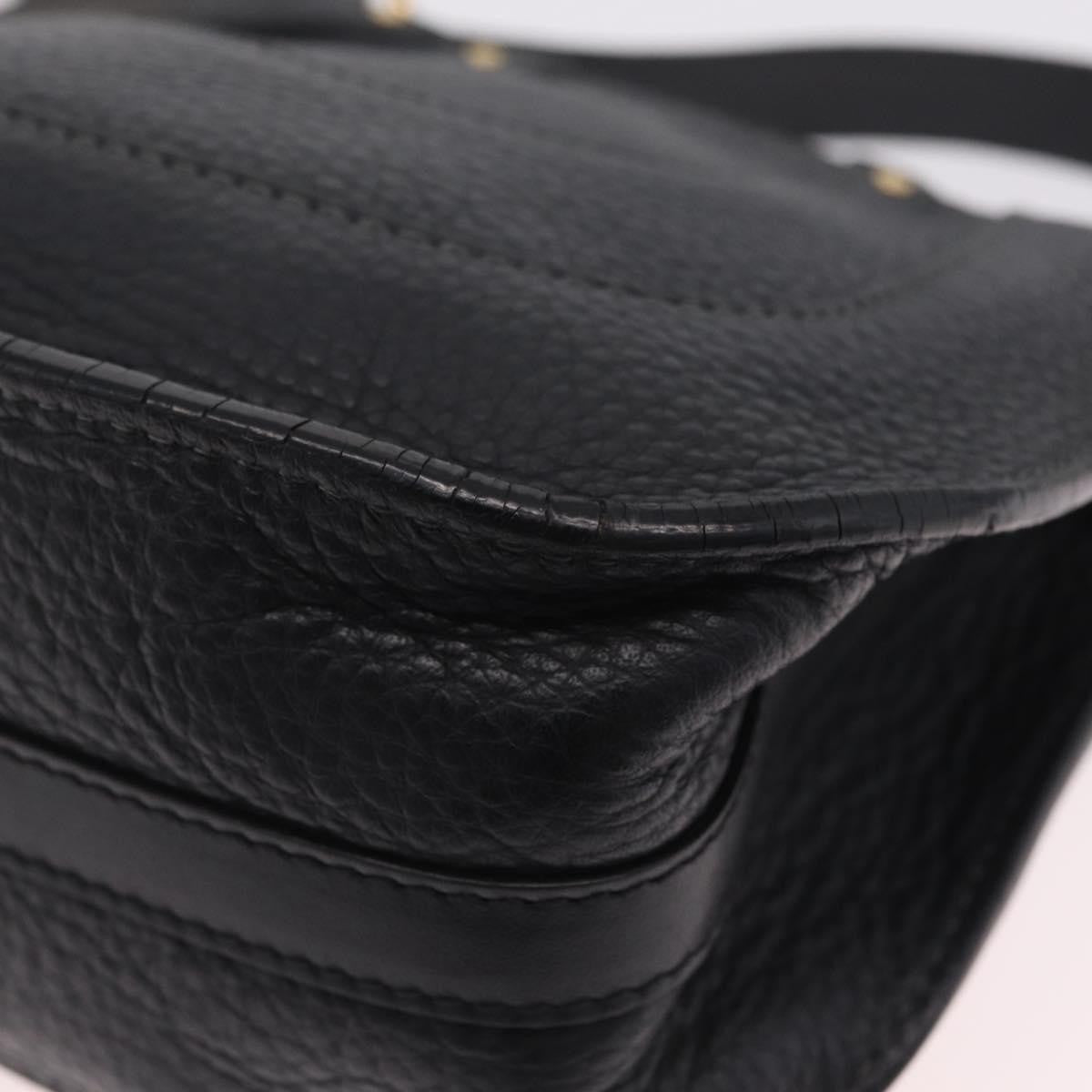 Chloe Hayley Hobo Leather, Black, Leather, Shoulder Bag