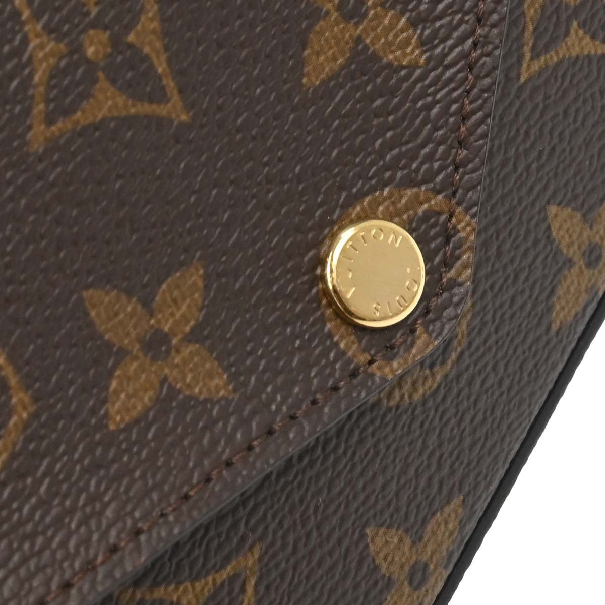 Louis Vuitton Felicie Strap & Go Monogram Canvas, Brown, Canvas, Shoulder Bag