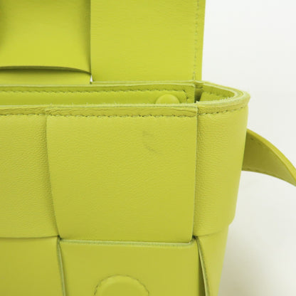 Bottega Veneta Cassette Belt Maxi Intrecciato Leather, Green, Leather, Clutch