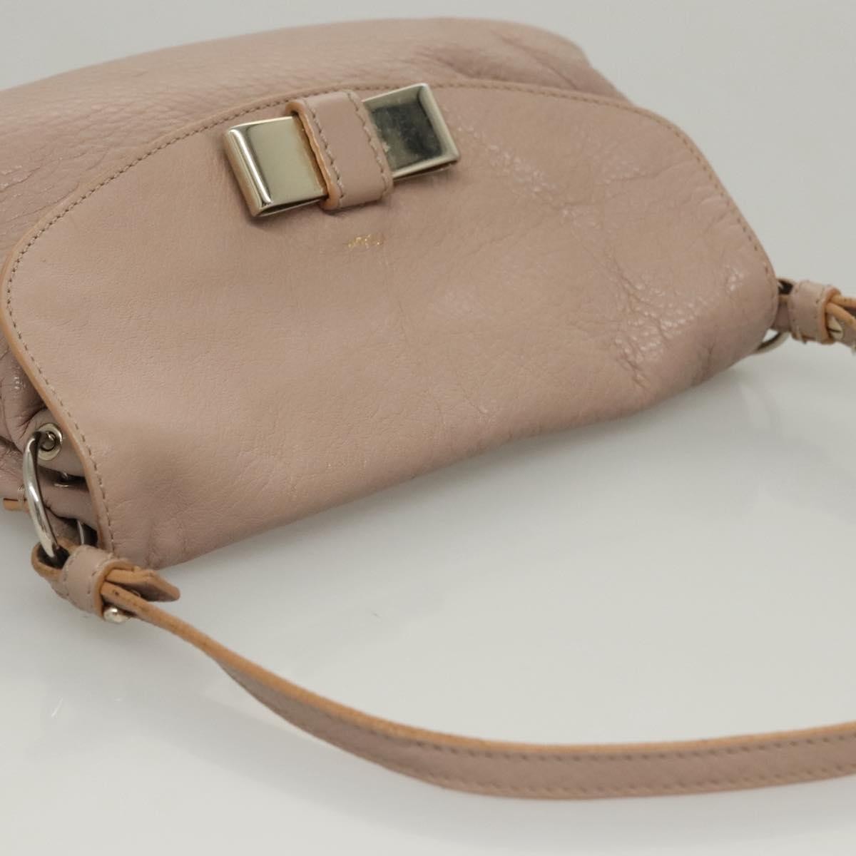 Chloe Lily Leather, Pink, Leather, Handbag