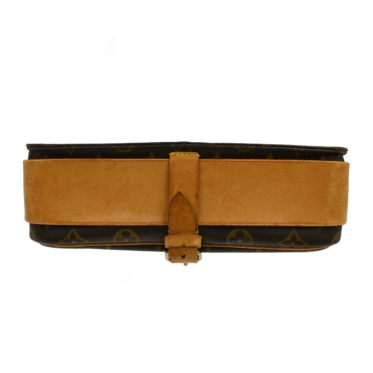Louis Vuitton Cartouchiere Monogram, Brown, Canvas, Shoulder Bag