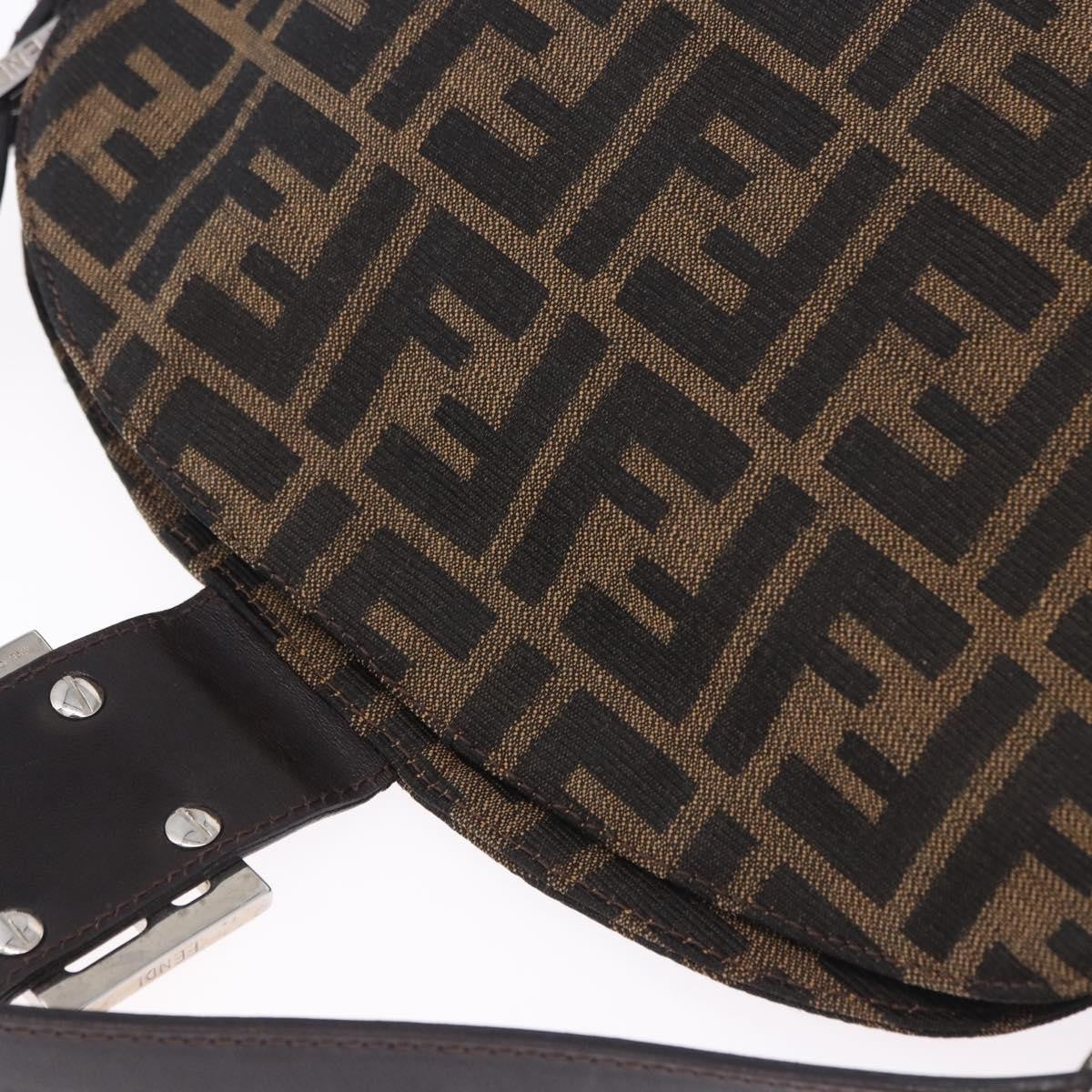 Fendi Baguette Pochette Zucca Canvas, Brown, Canvas, Clutch
