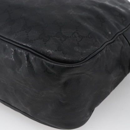 Gucci Zip Messenger GG Imprime, Black, Canvas, Shoulder Bag