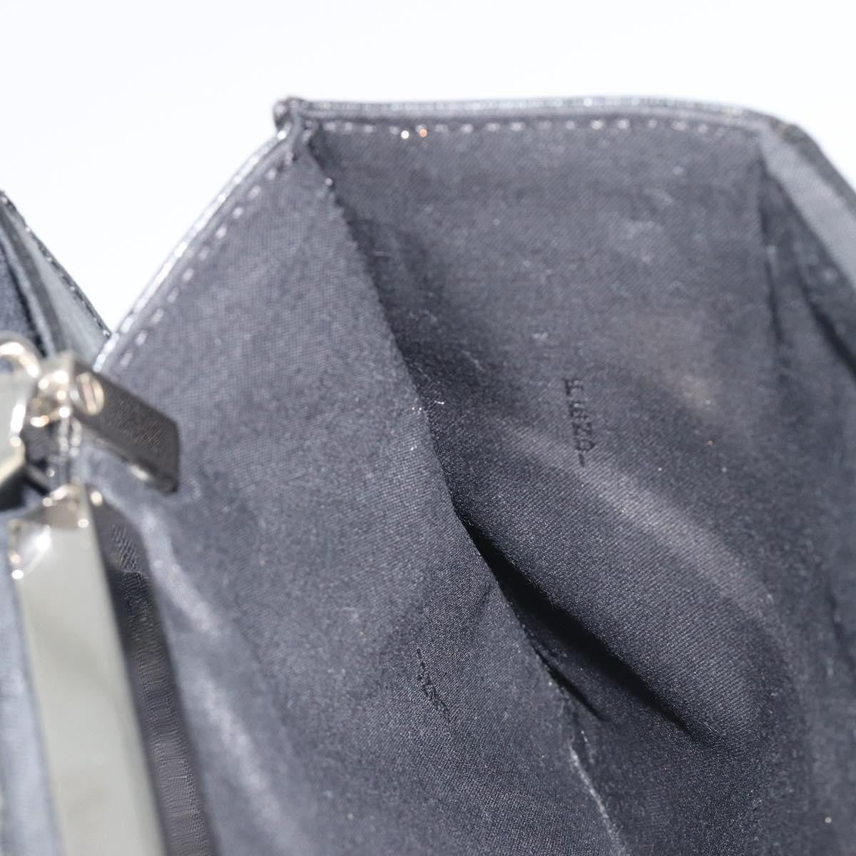 Fendi Grande Colorblock Clutch Leather, Silver, Leather, Clutch