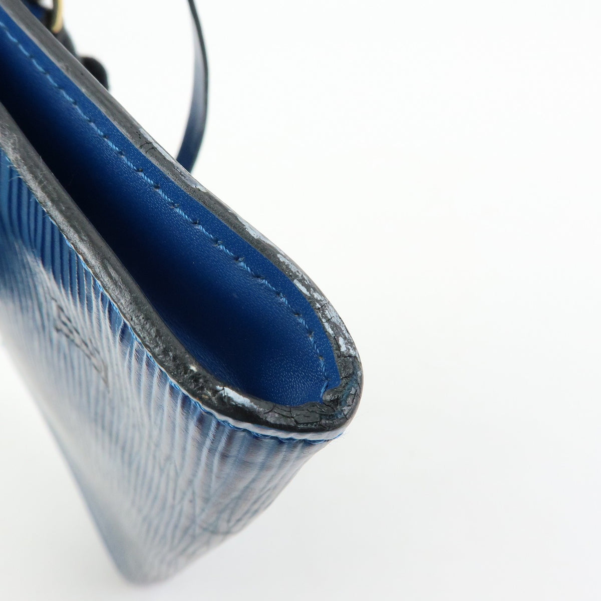 Louis Vuitton Pochette Accessoires Epi Leather, Blue, Leather, Clutch