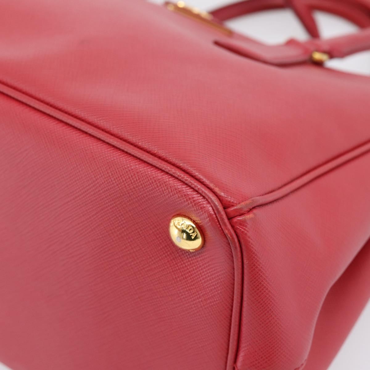 Prada Galleria  Strap Leather, Red, Leather, Handbag