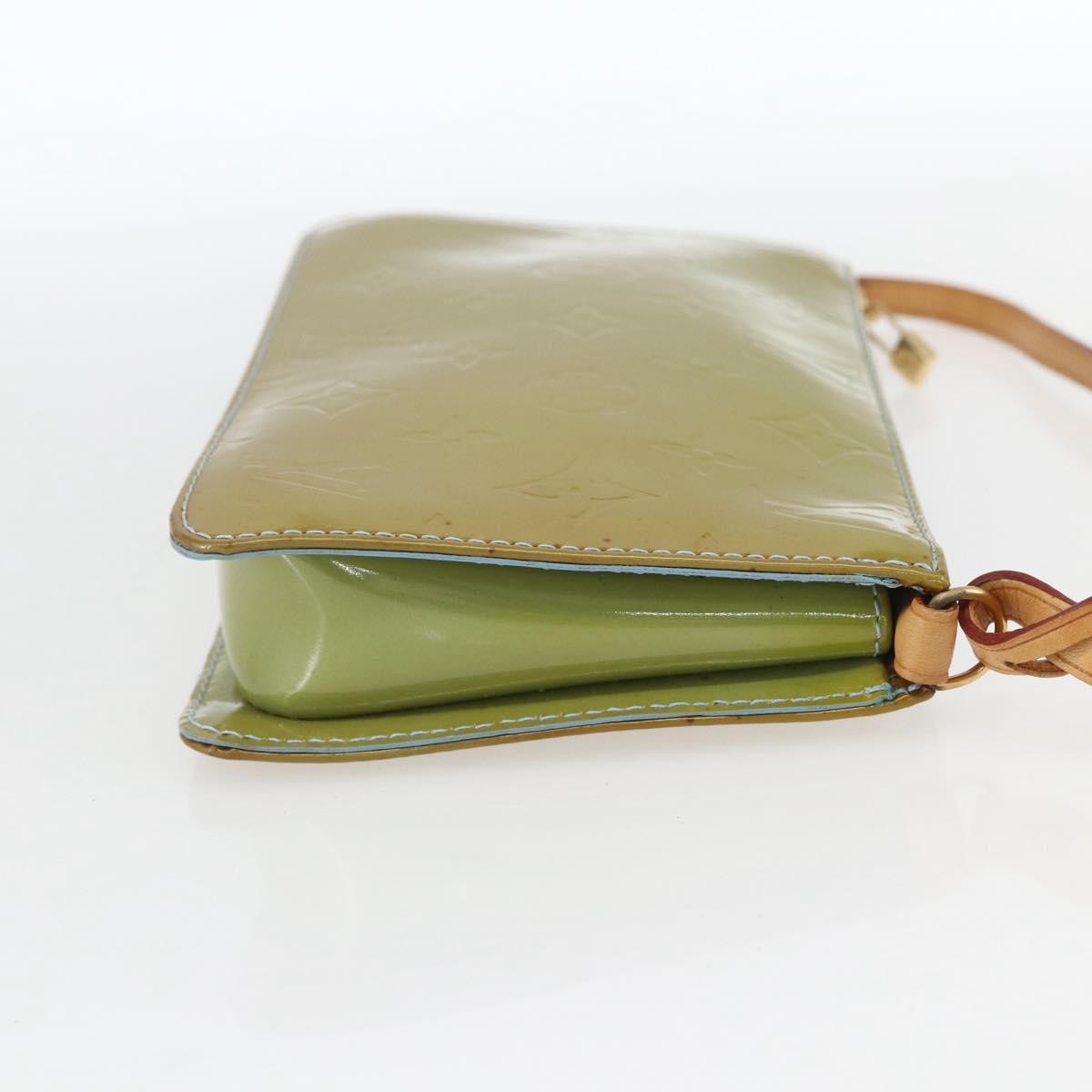 Louis Vuitton Lexington Pochette Monogram Vernis, Green, Patent Leather, Clutch