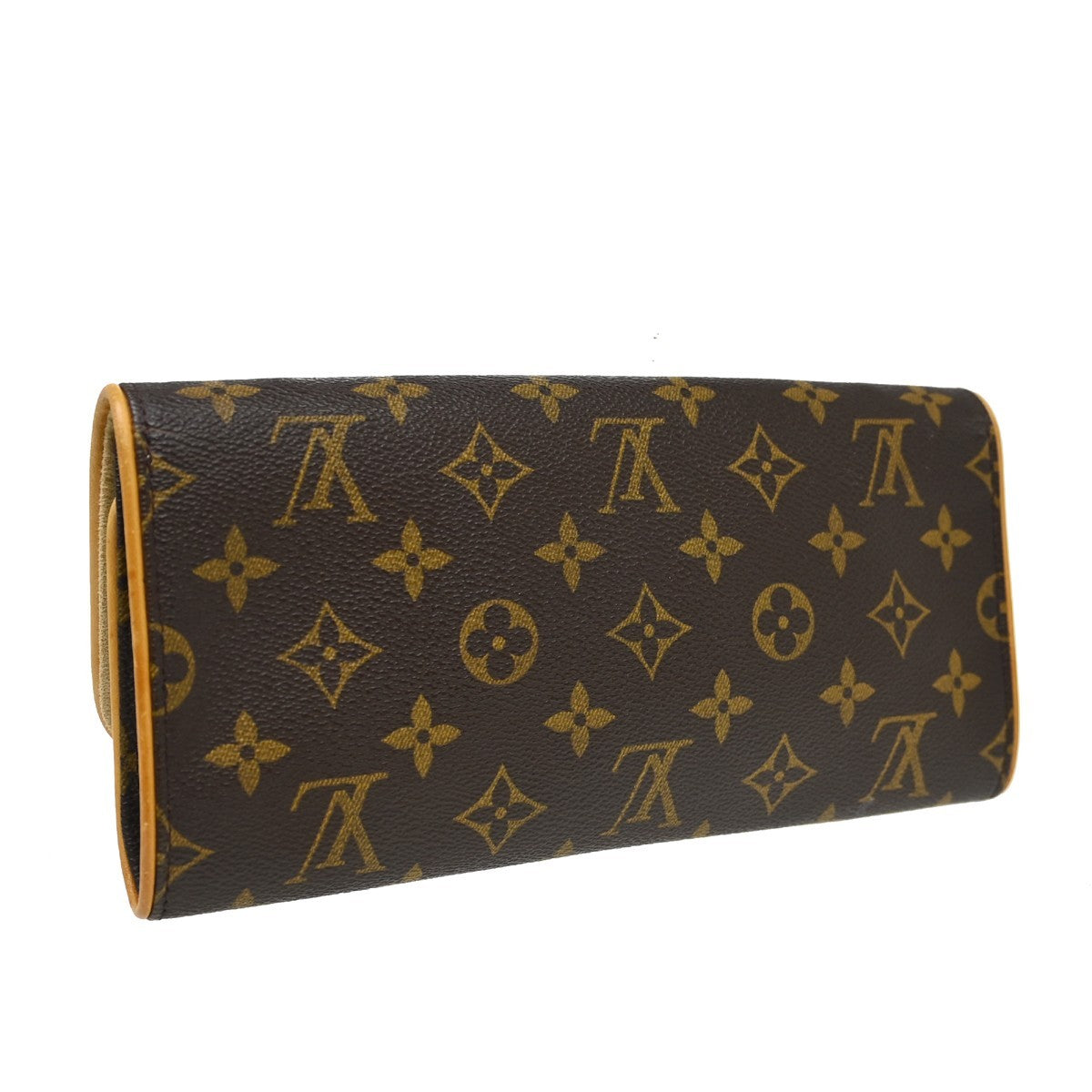Louis Vuitton Twin Monogram Canvas, Brown, Canvas, Clutch