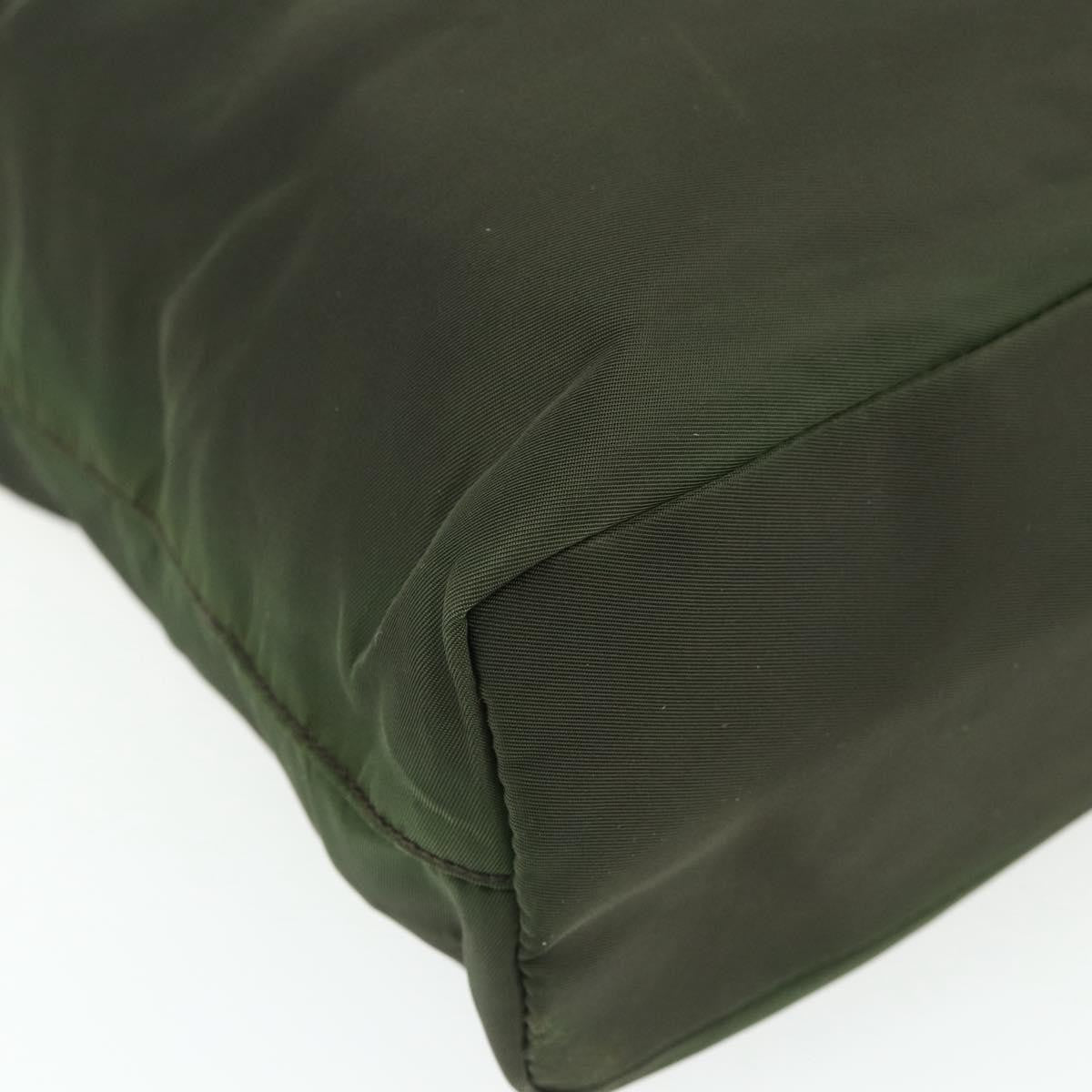 Prada Zip Tote Tessuto, Khaki, Nylon, Tote Bag