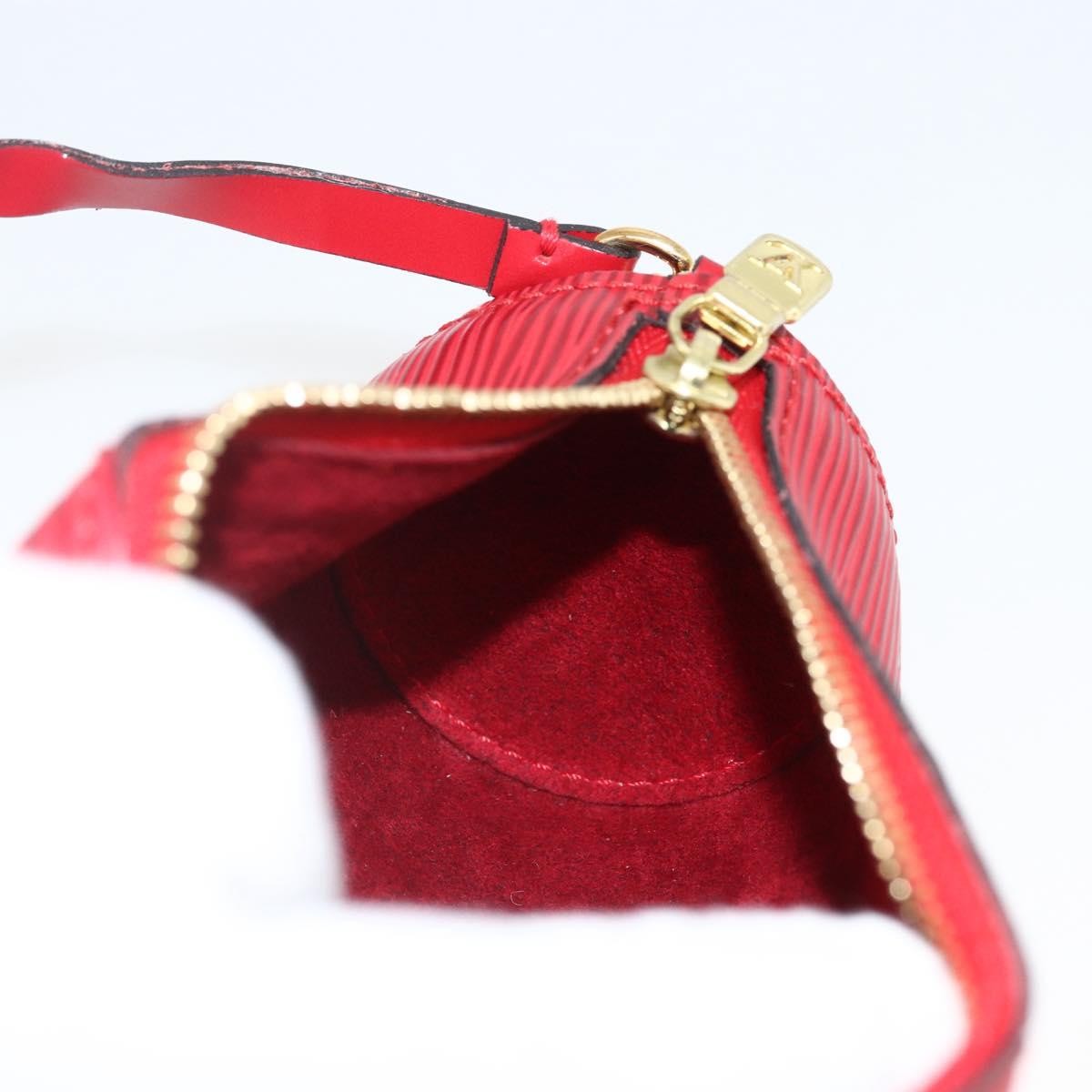 Louis Vuitton Soufflot Pochette Epi Leather, Red, Leather, Clutch