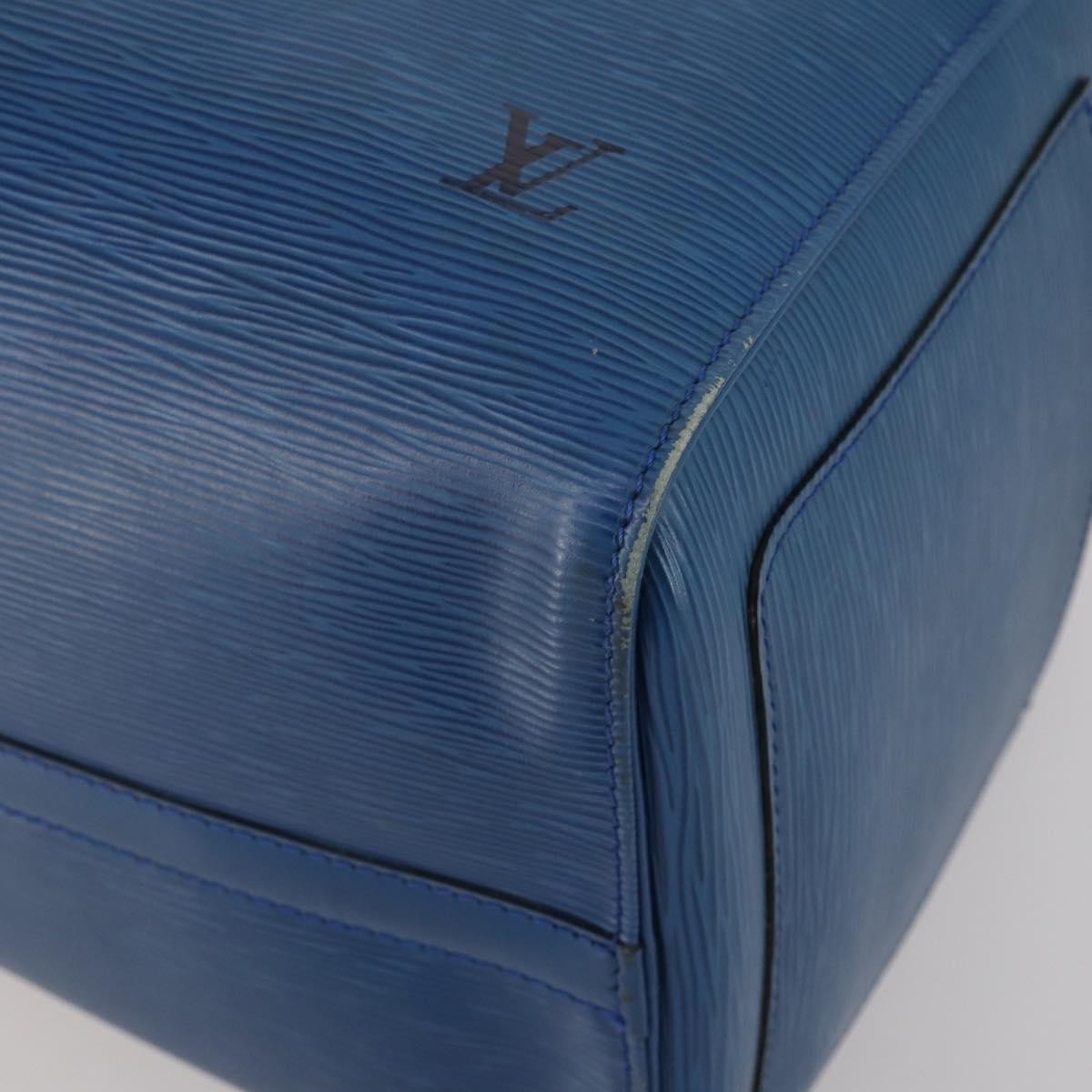 Louis Vuitton Keepall Bag Epi Leather, Blue, Leather, Travel Bag