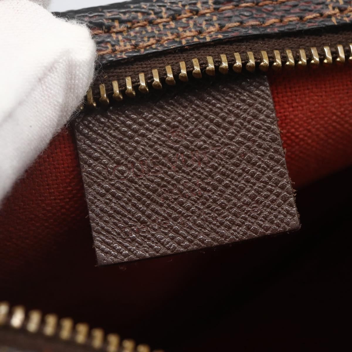 Louis Vuitton Trousse Make Up Damier Canvas, Brown, Canvas, Clutch