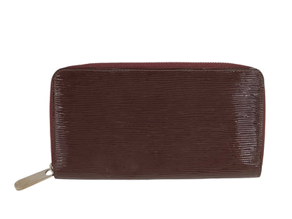 Louis Vuitton Zippy Wallet NM Epi Leather, Burgundy, Leather, Wallet