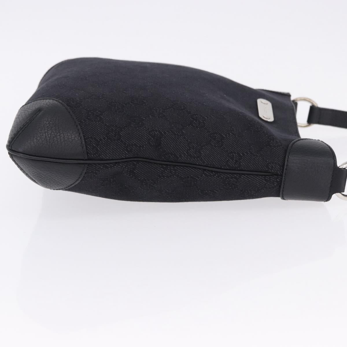 Gucci Original Messenger GG Canvas and leather, Black, Canvas, Shoulder Bag