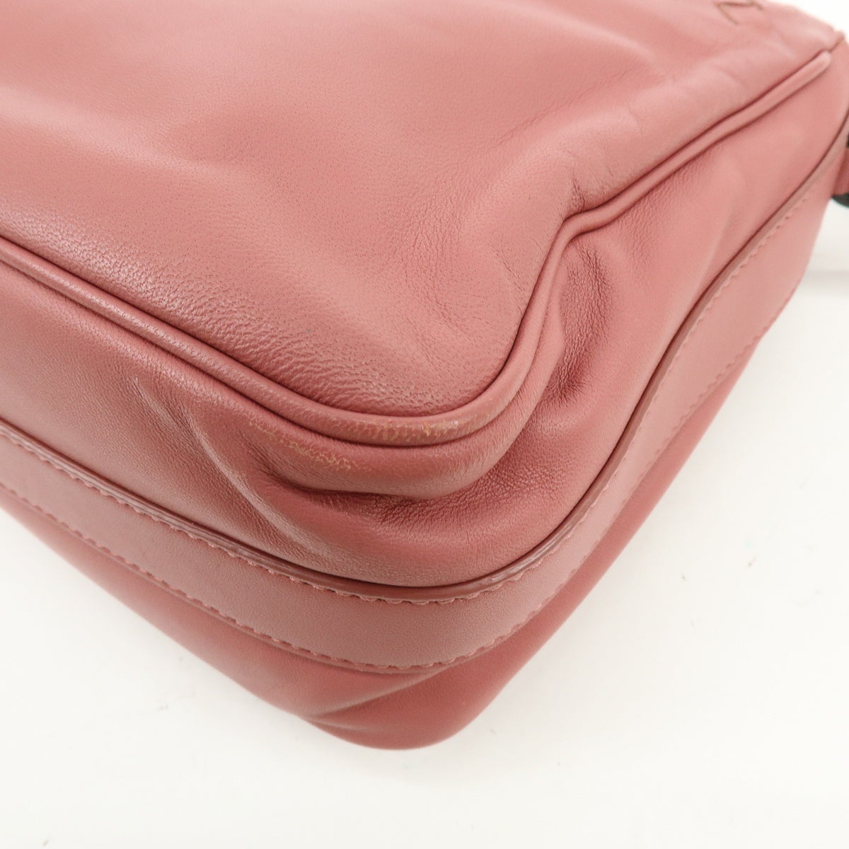 Bottega Veneta Drawstring Flap Leather with Intrecciato, Pink, Leather, Backpack